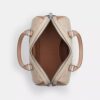 Rowan Satchel Bag in Blocked Signature Canvas