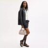 Rowan Satchel Bag in Blocked Signature Canvas