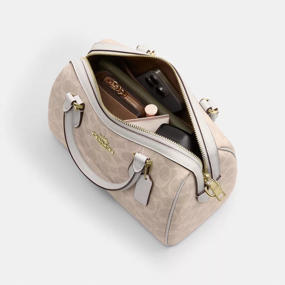 Rowan Satchel Bag in Signature Canvas