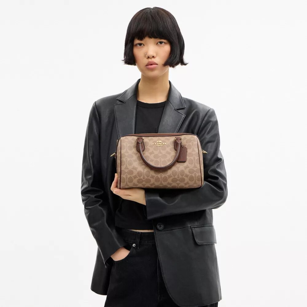 Rowan Satchel Bag in Signature Canvas