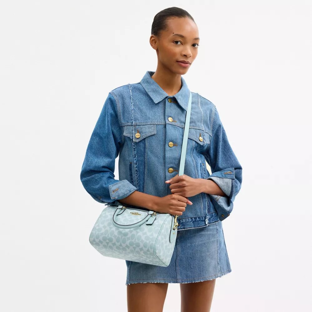 Rowan Satchel Bag in Signature Canvas