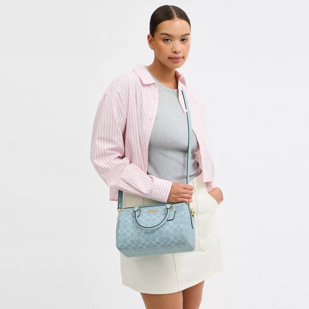 Rowan Satchel Bag in Signature Canvas