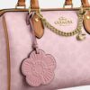 Rowan Satchel Bag in Signature Canvas with Charms