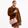Rowan Satchel Bag in Signature Canvas with Charms