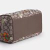 Rowan Satchel Bag in Signature Jacquard with Floral Embroidery