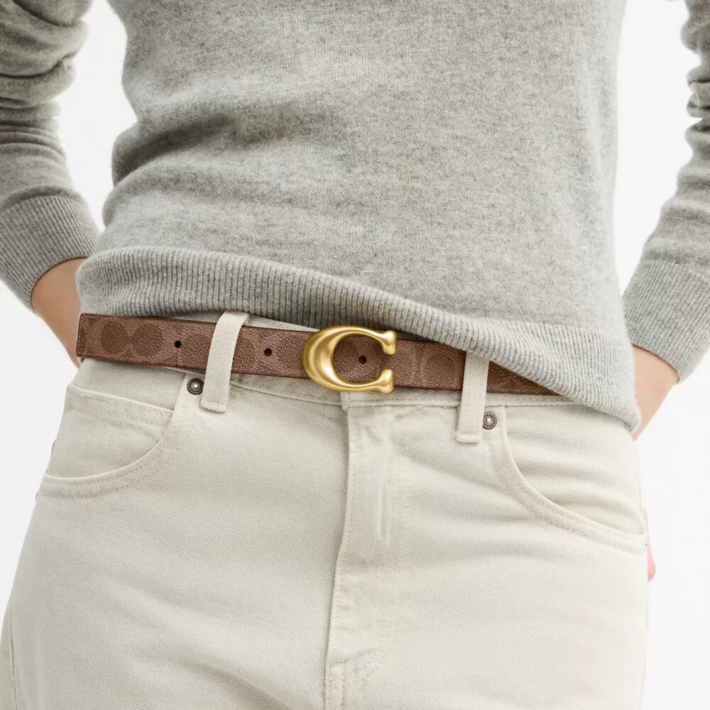 Sculpted C Buckle Reversible Belt, 25 Mm
