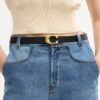 Sculpted C Buckle Reversible Belt, 25 Mm