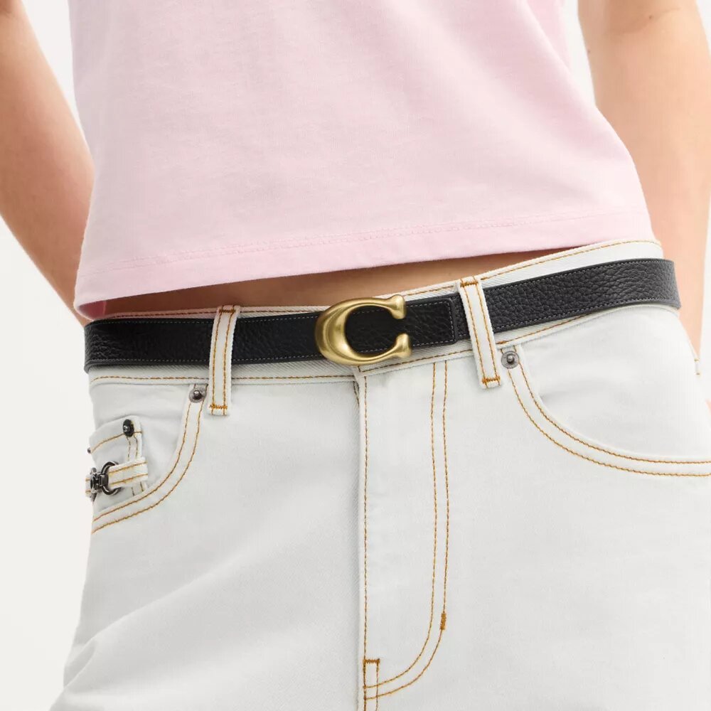 Sculpted C Buckle Reversible Belt, 25 Mm