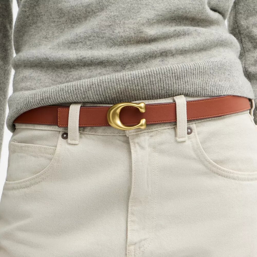 Sculpted C Buckle Reversible Belt, 25 Mm