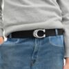 Sculpted C Buckle Reversible Belt, 38 Mm