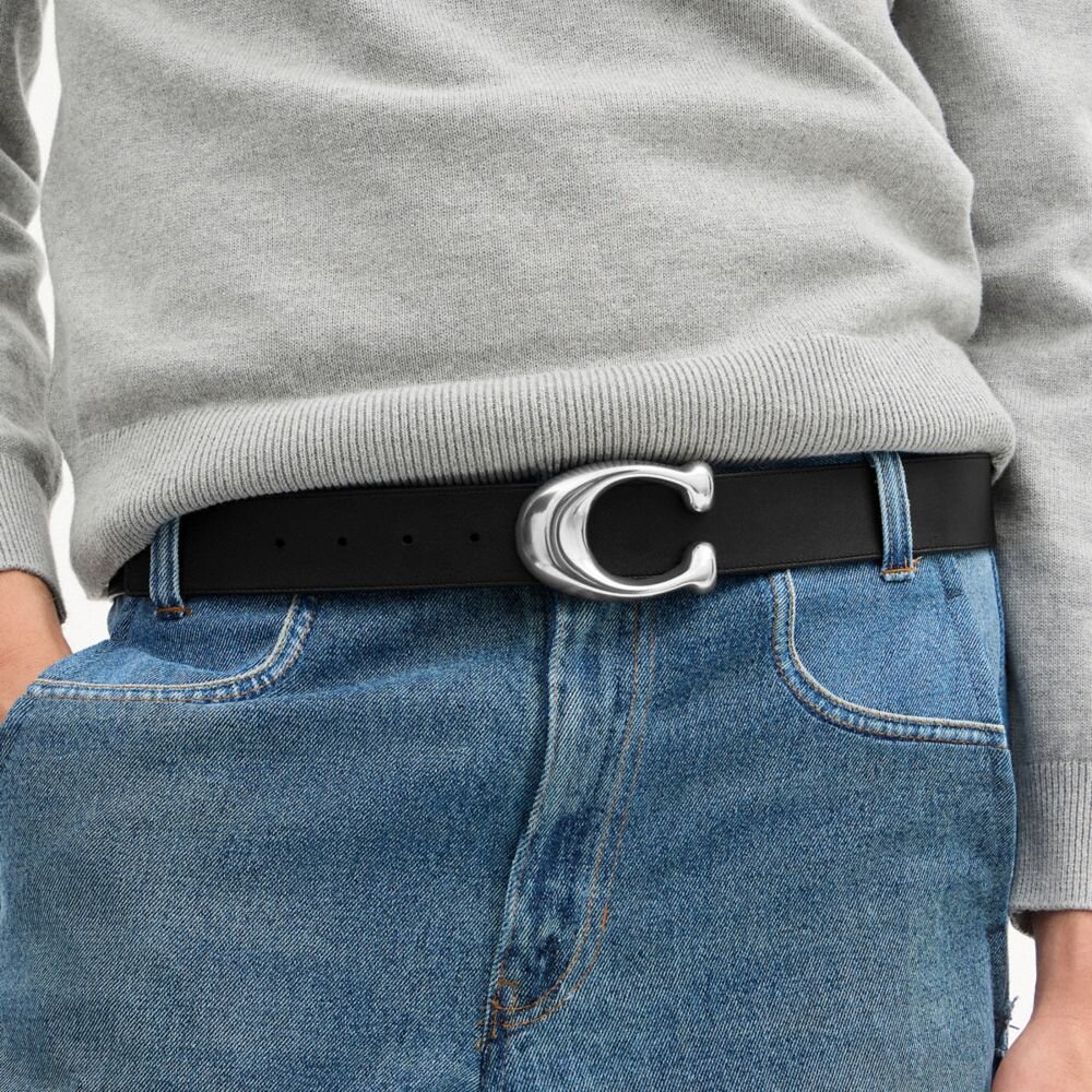 Sculpted C Buckle Reversible Belt, 38 Mm