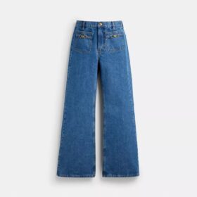 Sculpted C Denim Pants in Organic Cotton