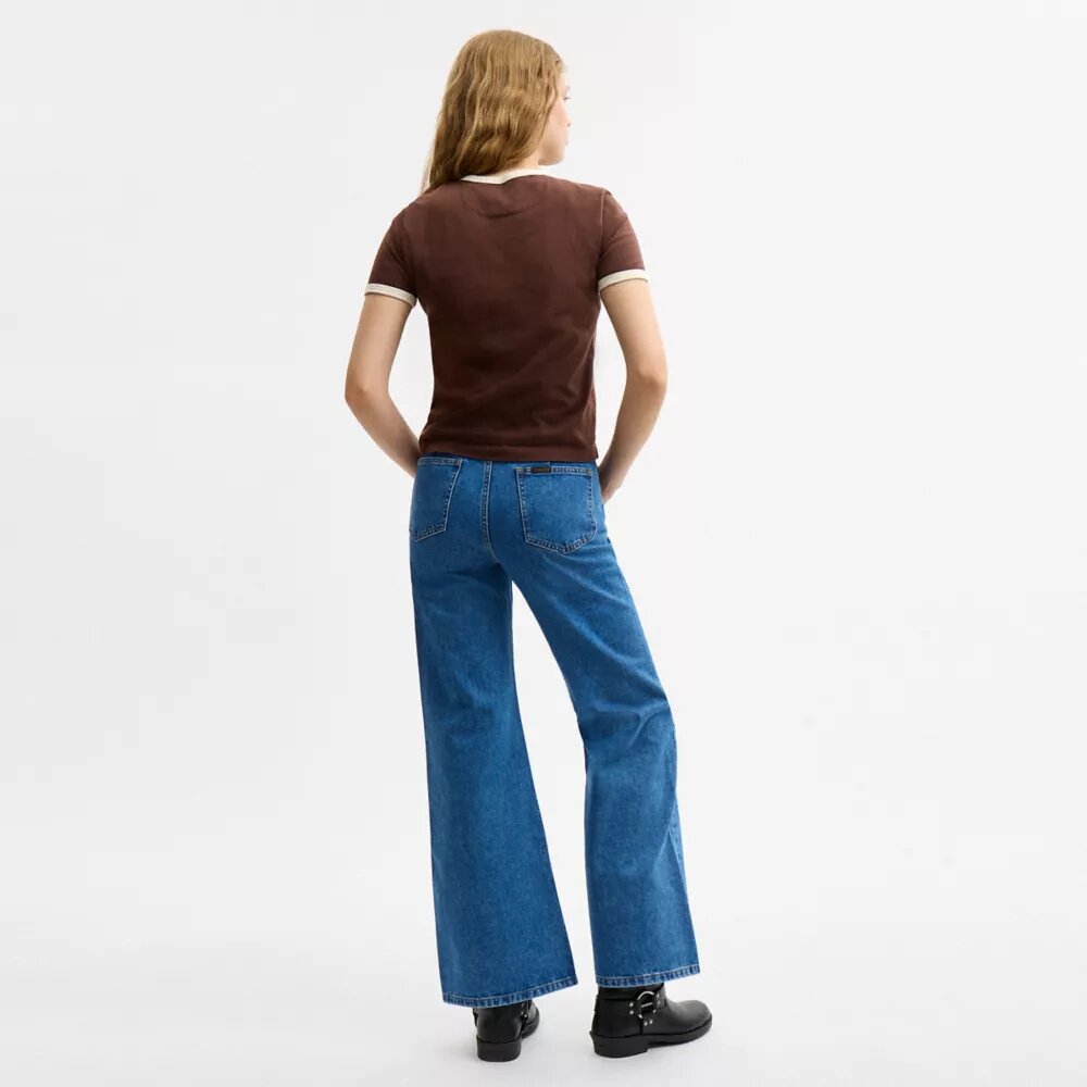 Sculpted C Denim Pants in Organic Cotton