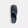 Sculpted C Heeled Mule in Loved Denim