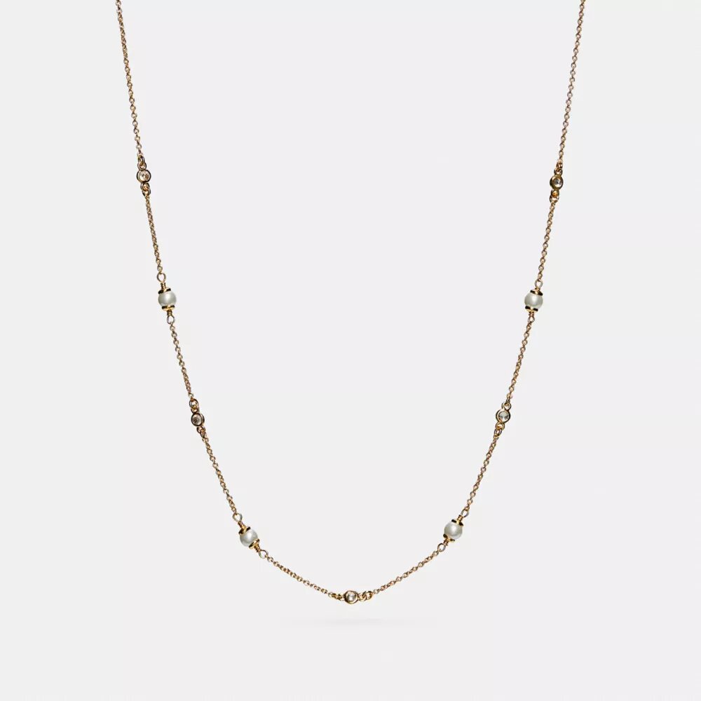 Sculpted C Pearl Necklace