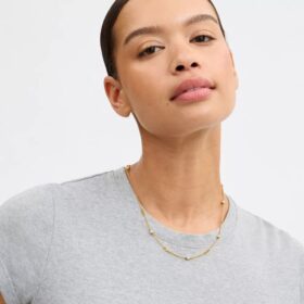 Sculpted C Pearl Necklace