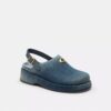 Sculpted C Platform Clog in Loved Denim