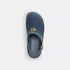 Sculpted C Platform Clog in Loved Denim