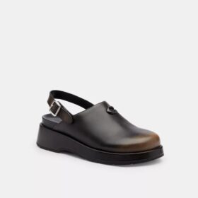 Sculpted C Platform Clog in Loved Leather