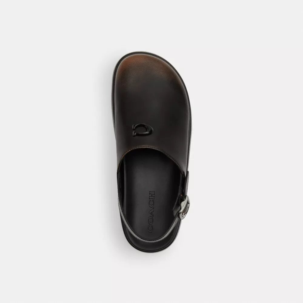 Sculpted C Platform Clog in Loved Leather