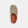 Sculpted C Platform Clog in Signature Textile Jacquard