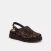 Sculpted C Platform Clog with Leopard Print