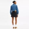 Sculpted C Shrunken Denim Jacket in Organic Cotton