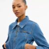 Sculpted C Shrunken Denim Jacket in Organic Cotton