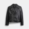 Shrunken Leather Biker Jacket