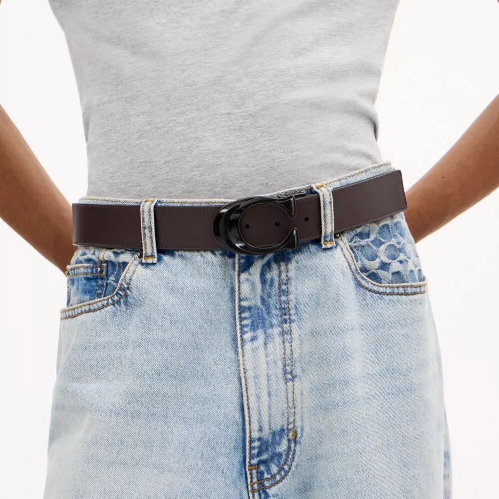 Signature Buckle Cut-To-Size Reversible Belt, 38 Mm