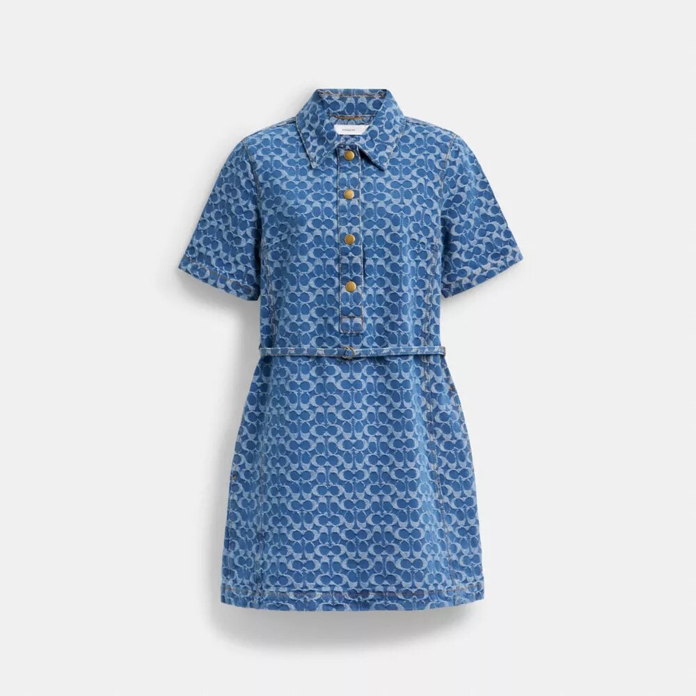 Signature Denim Dress in Organic Cotton