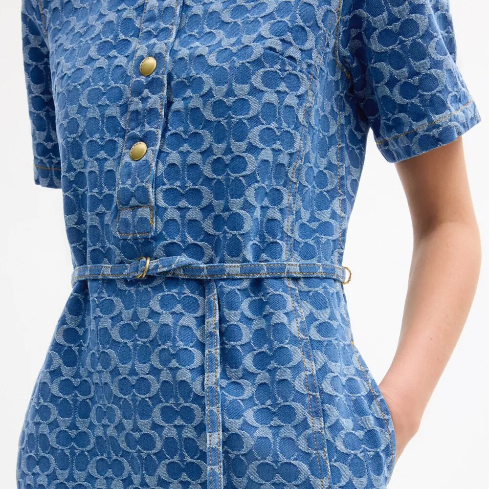 Signature Denim Dress in Organic Cotton