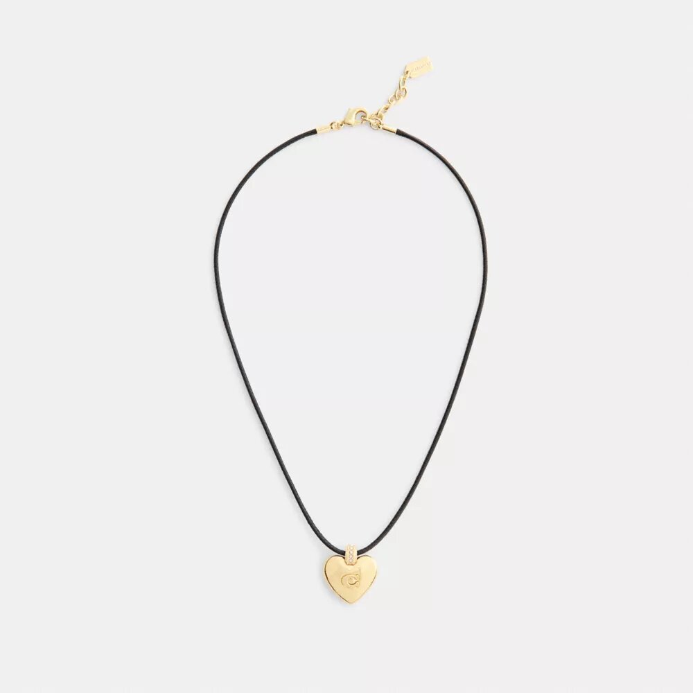 Signature Heart Cord Pendant Necklace