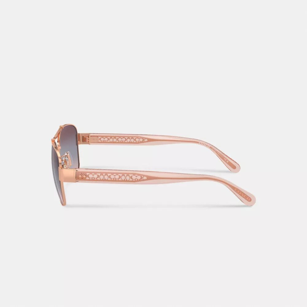 Signature Ombra Narrow Pilot Sunglasses