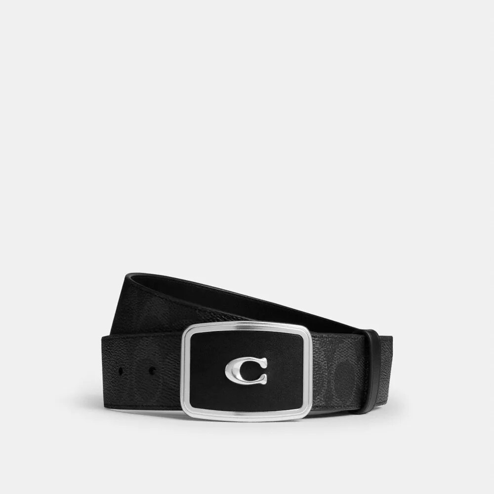 Signature Plaque Buckle Belt, 38 Mm