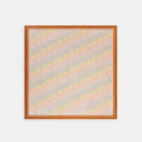 Signature Rainbow Print Silk Square Scarf