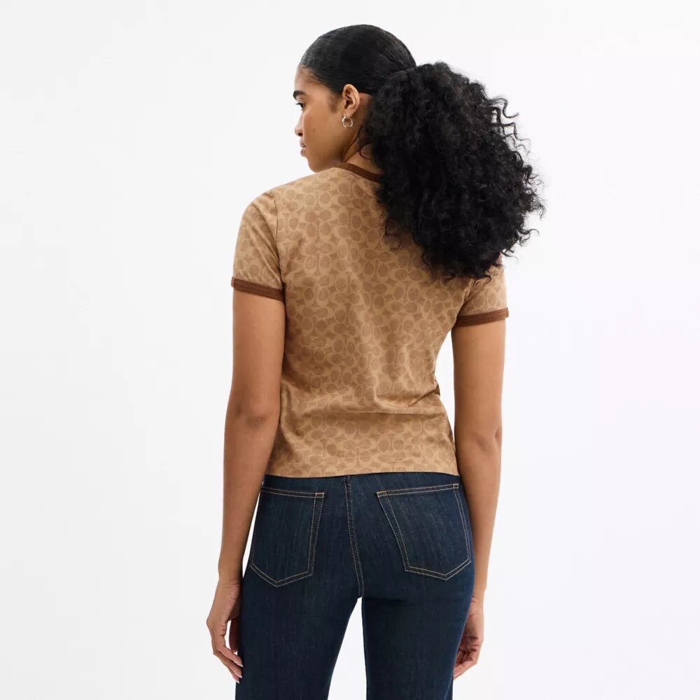 Signature Ringer T-Shirt in Organic Cotton