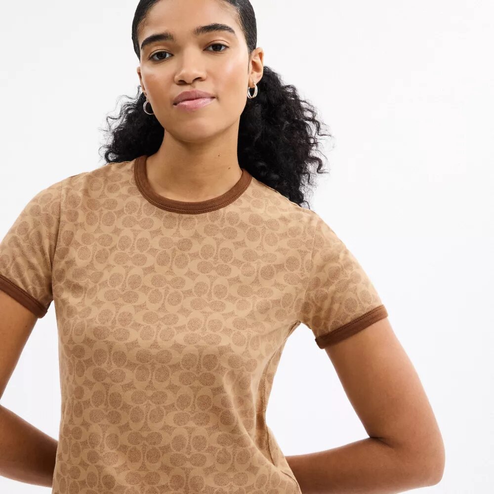 Signature Ringer T-Shirt in Organic Cotton