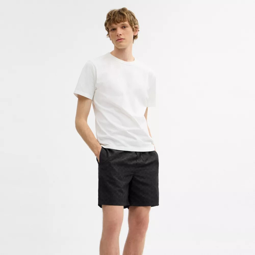 Signature Swim Trunks in Recycled Polyester