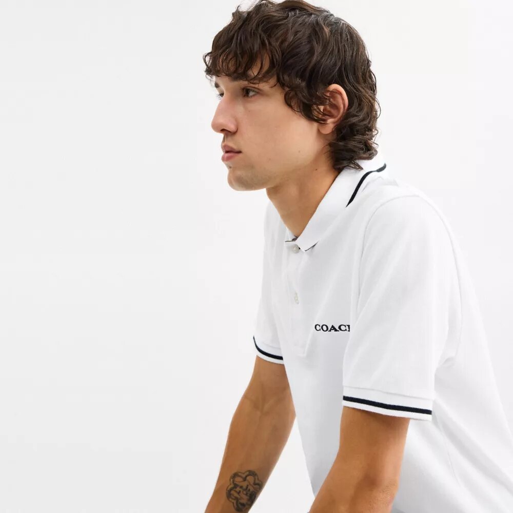 Signature Trim Polo in Organic Cotton