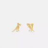 Skeletal Rexy Clip-On Stud Earrings