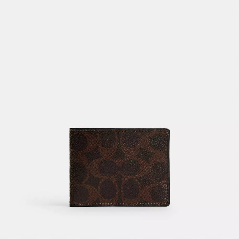 Slim Billfold Wallet in Signature Canvas