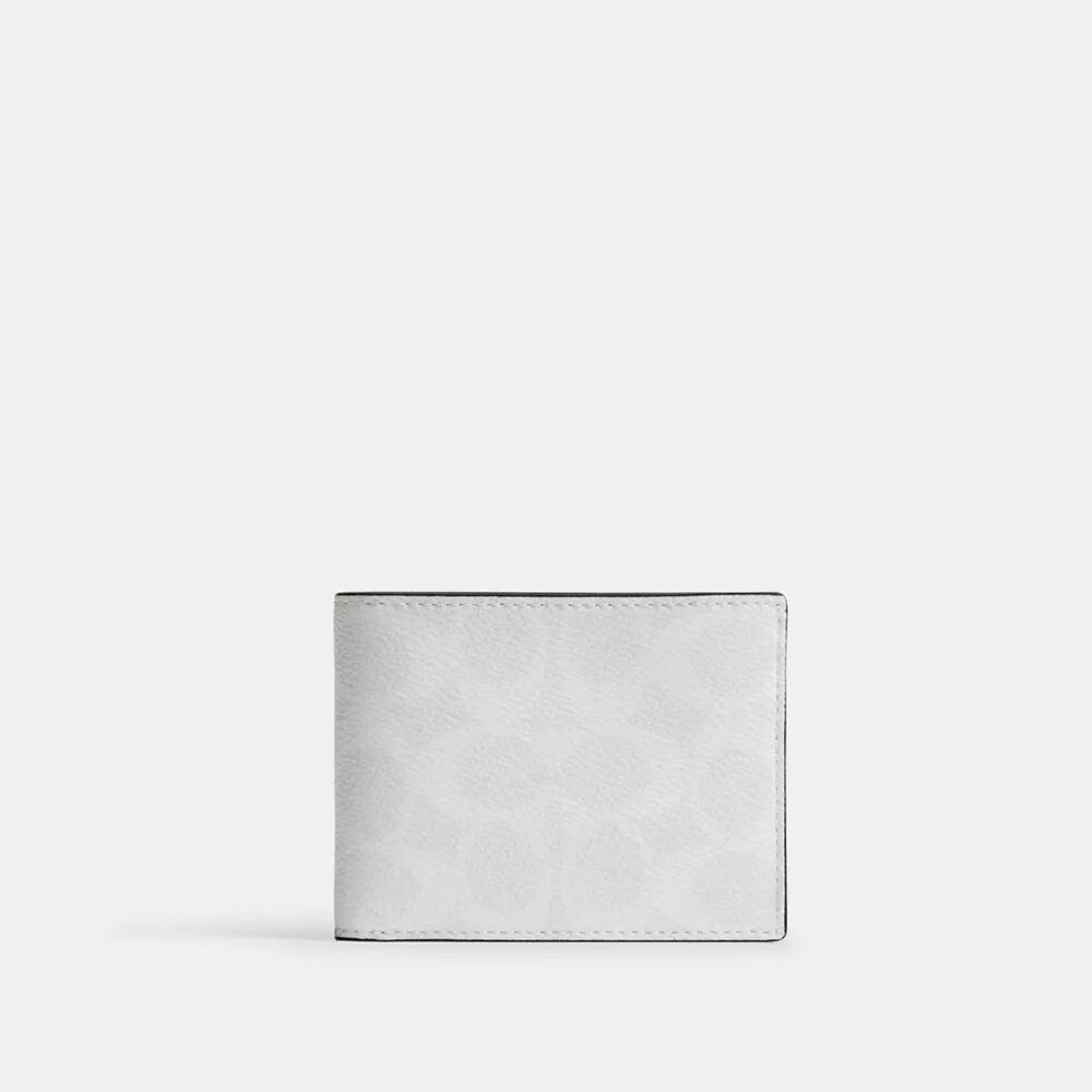 Slim Billfold Wallet in Signature Canvas