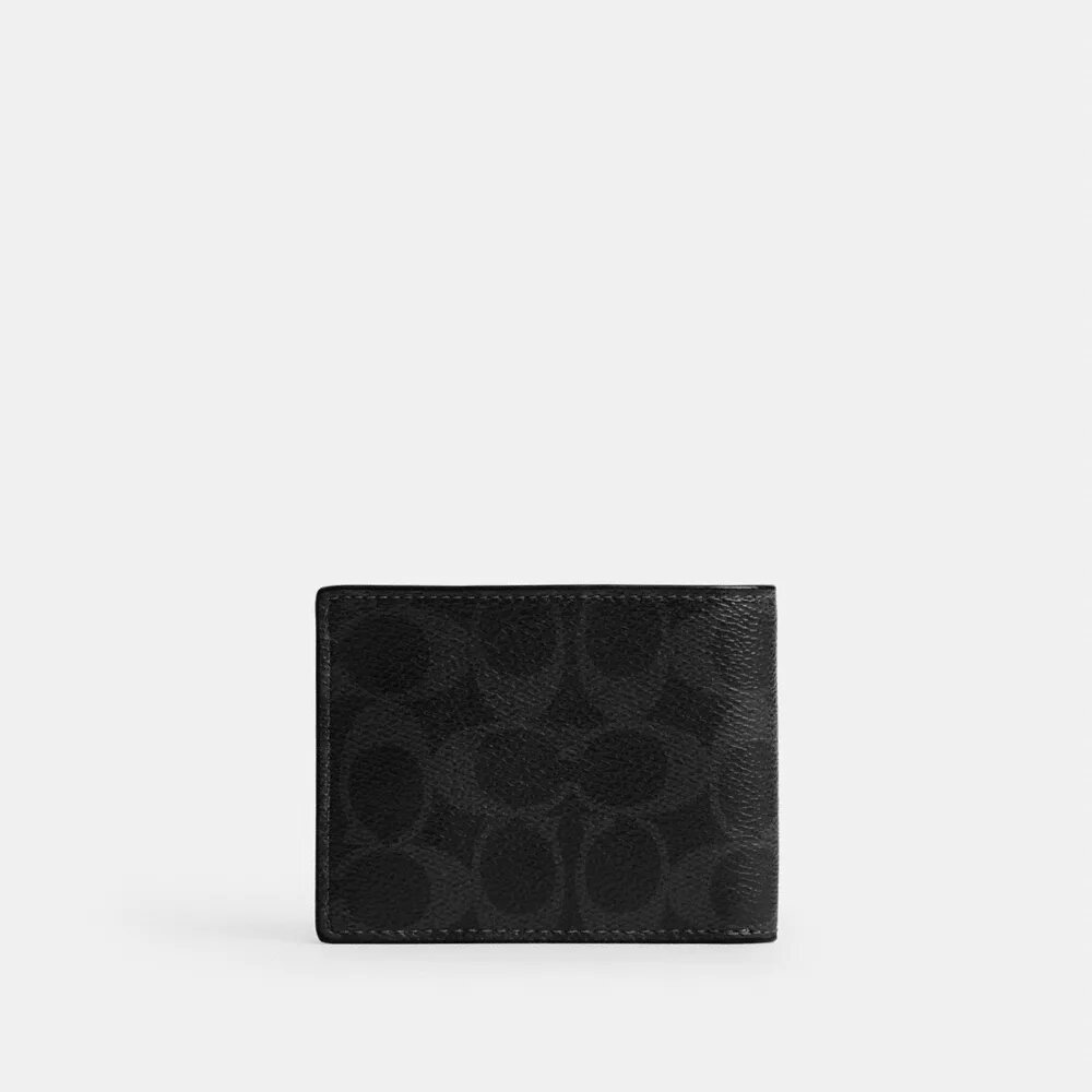 Slim Billfold Wallet in Signature Canvas