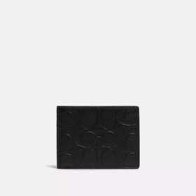 Slim Billfold Wallet in Signature Leather