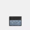 Slim Id Card Case in Loved Signature Denim