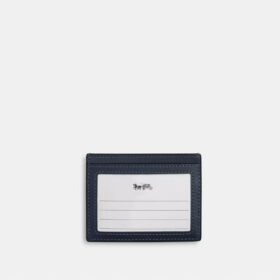 Slim Id Card Case in Regenerative Cotton with Quilting