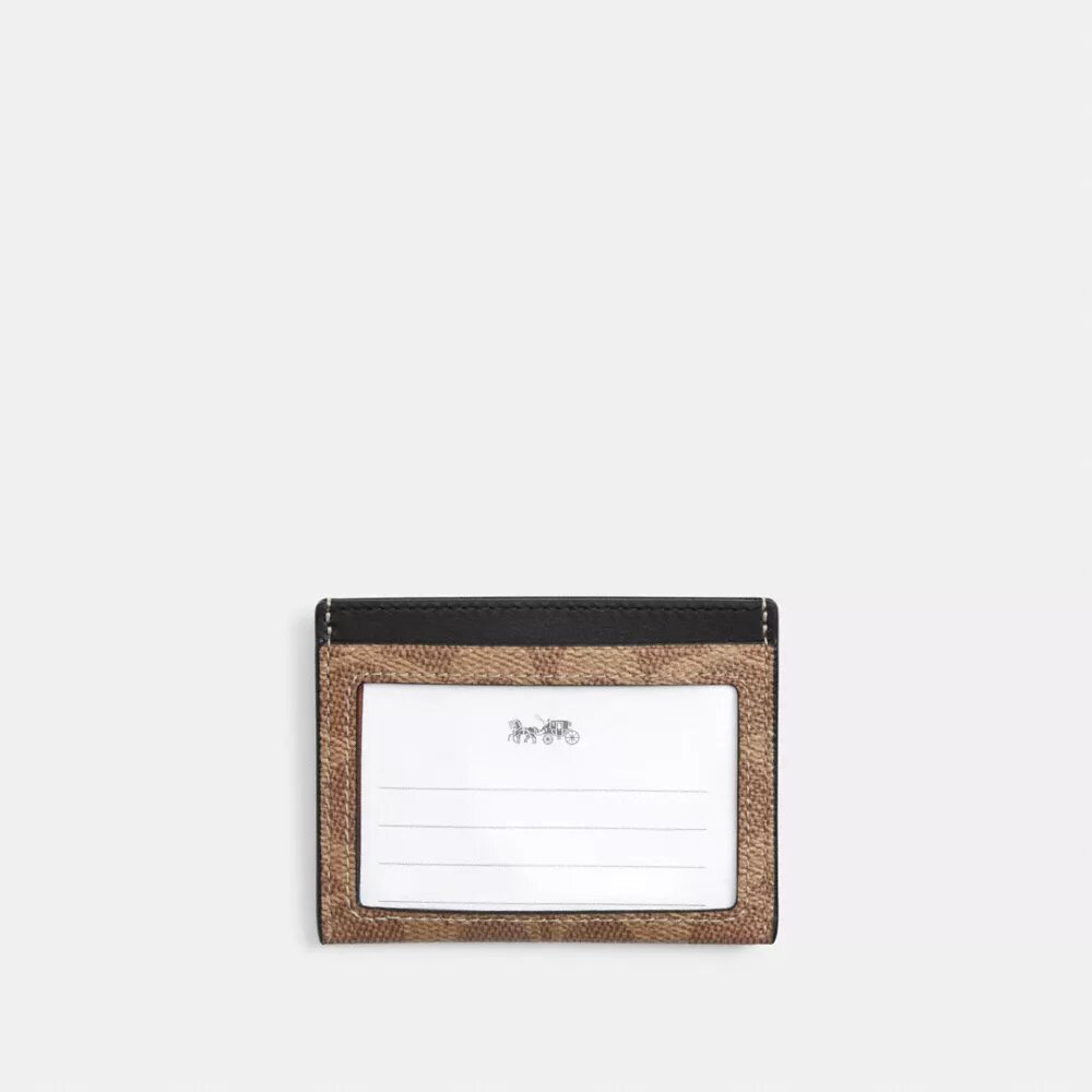 Slim Id Card Case in Signature Canvas