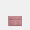 Slim Id Card Case with Heart Rivets