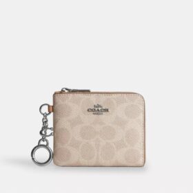 Small Corner Zip Wallet in Signature Canvas
